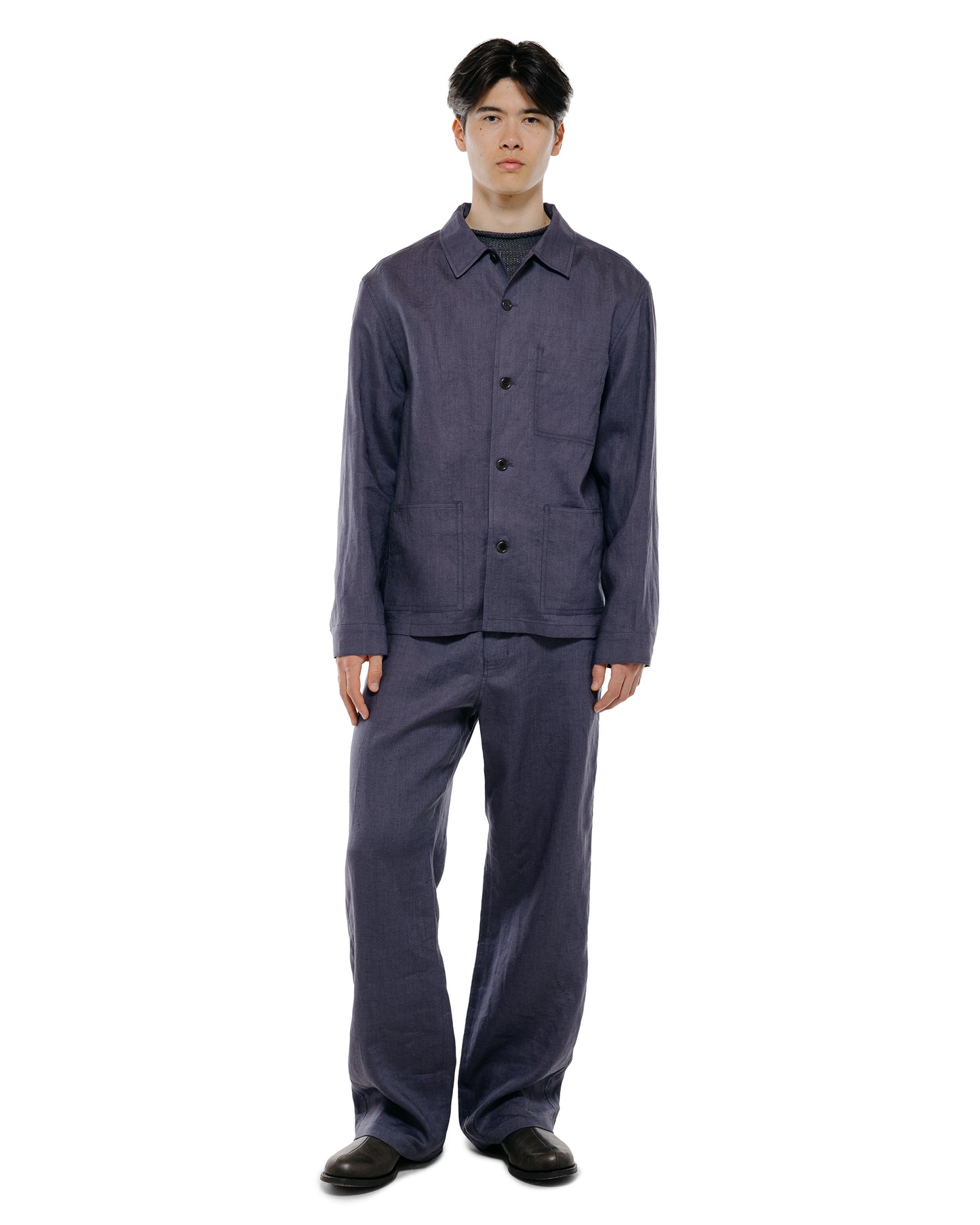 lost & found Amomento Amomento Linen Straight Pants Blue