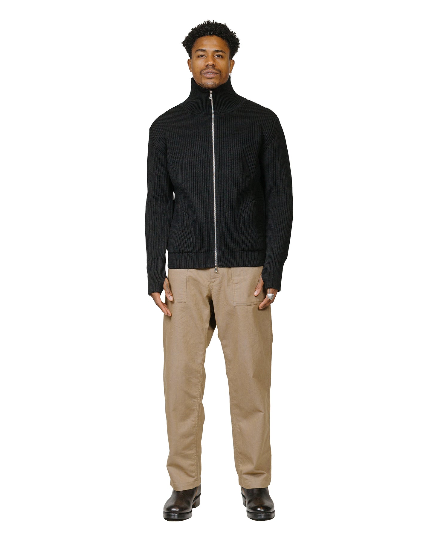 lost & found Andersen-Andersen Andersen-Andersen Navy Full-Zip Pockets Black