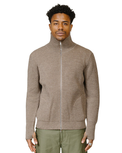 lost & found Andersen-Andersen Andersen-Andersen Navy Full-Zip Pockets Natural Taupe