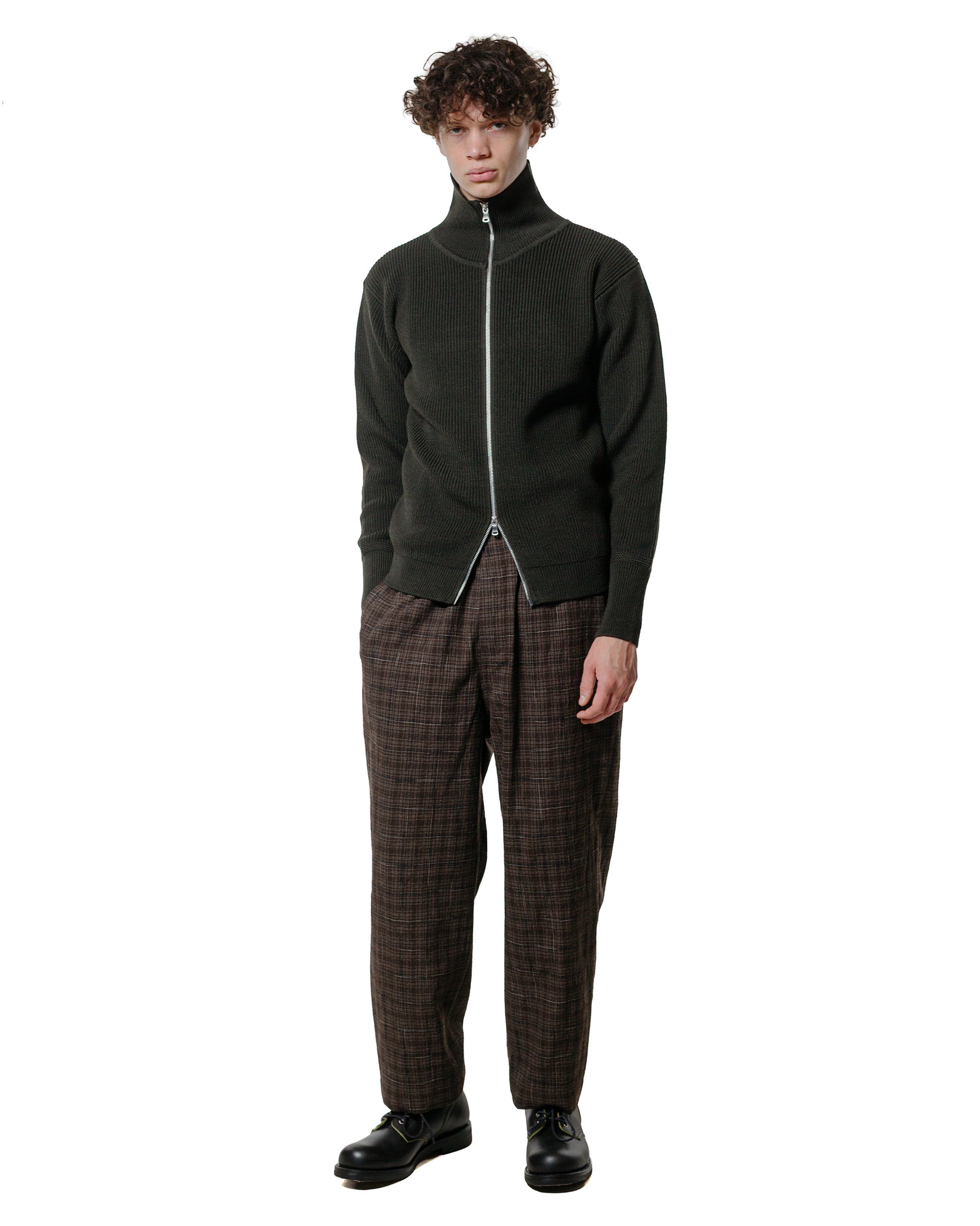 lost & found Andersen-Andersen Andersen-Andersen Sailor Full-Zip Hunting Green