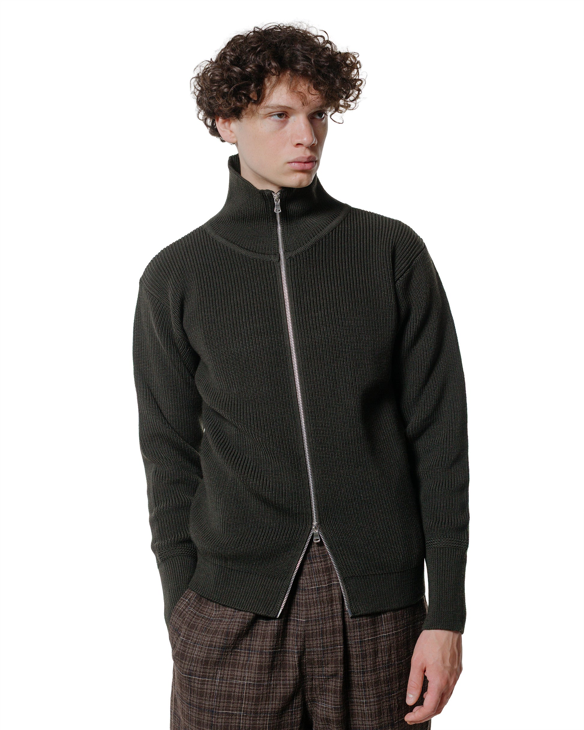 lost & found Andersen-Andersen Andersen-Andersen Sailor Full-Zip Hunting Green