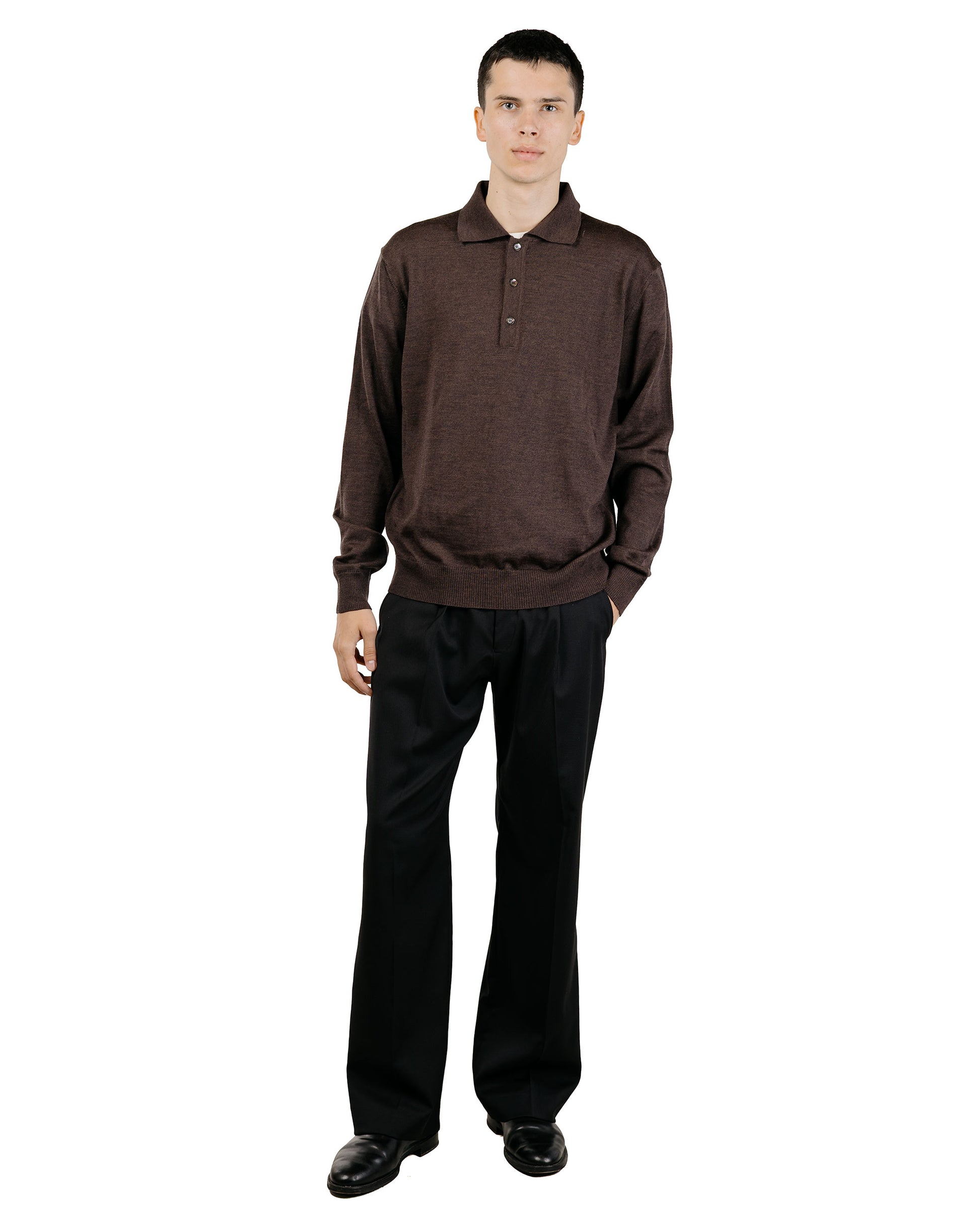 lost & found Another Aspect Another Aspect Another Polo Shirt 2.0 Brown Melange