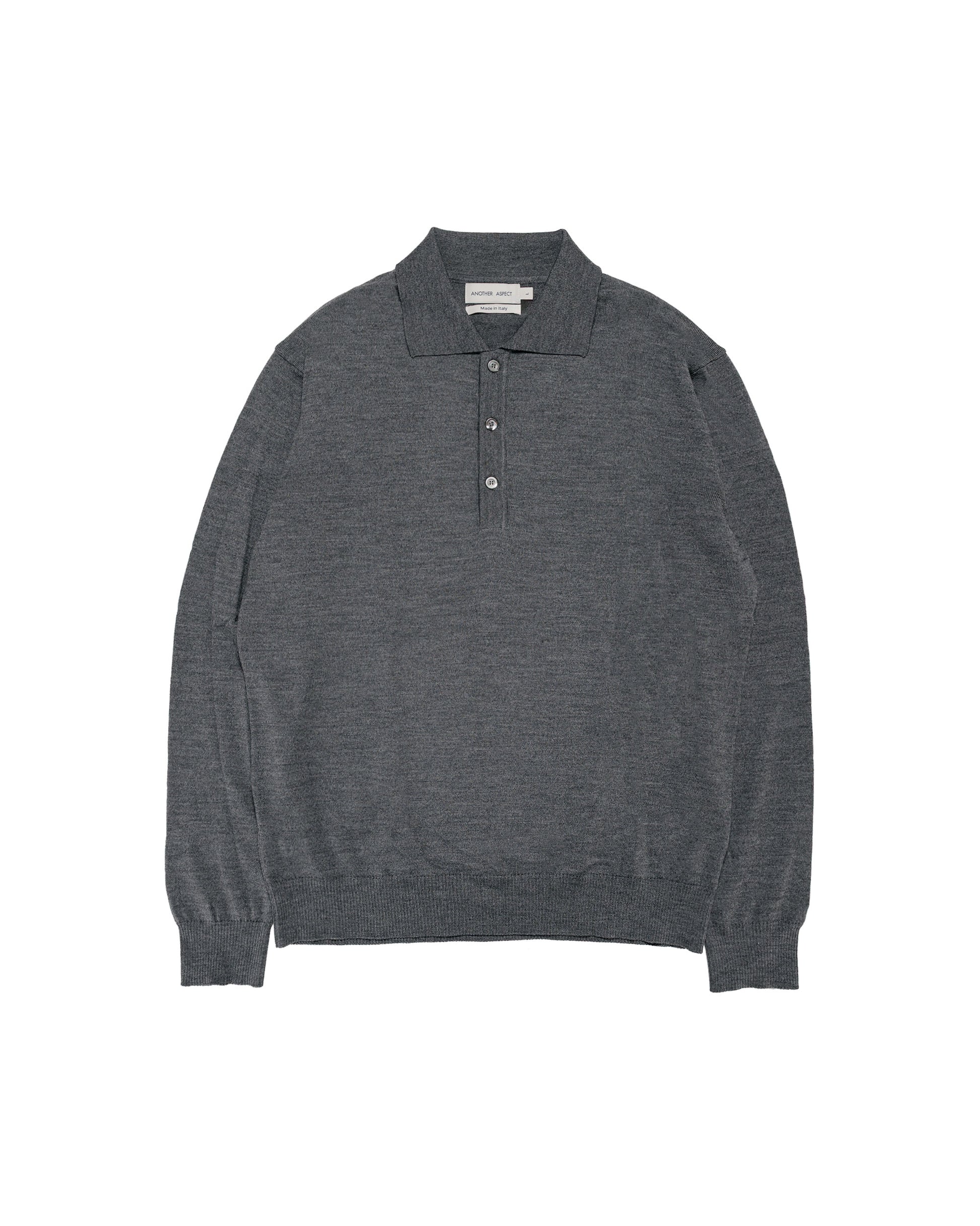 Another Aspect Another Polo Shirt 2.0 Grey Melange