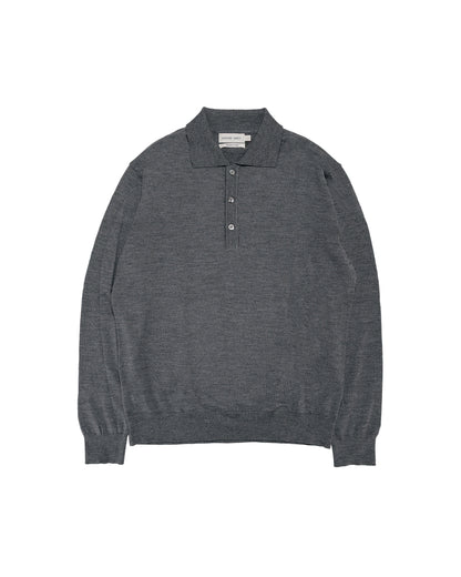 Another Aspect Another Polo Shirt 2.0 Grey Melange