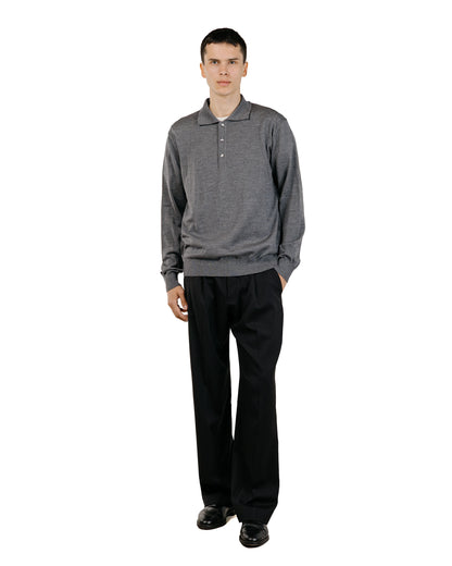 Another Aspect Another Polo Shirt 2.0 Grey Melange