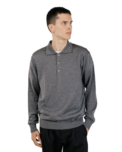 Another Aspect Another Polo Shirt 2.0 Grey Melange