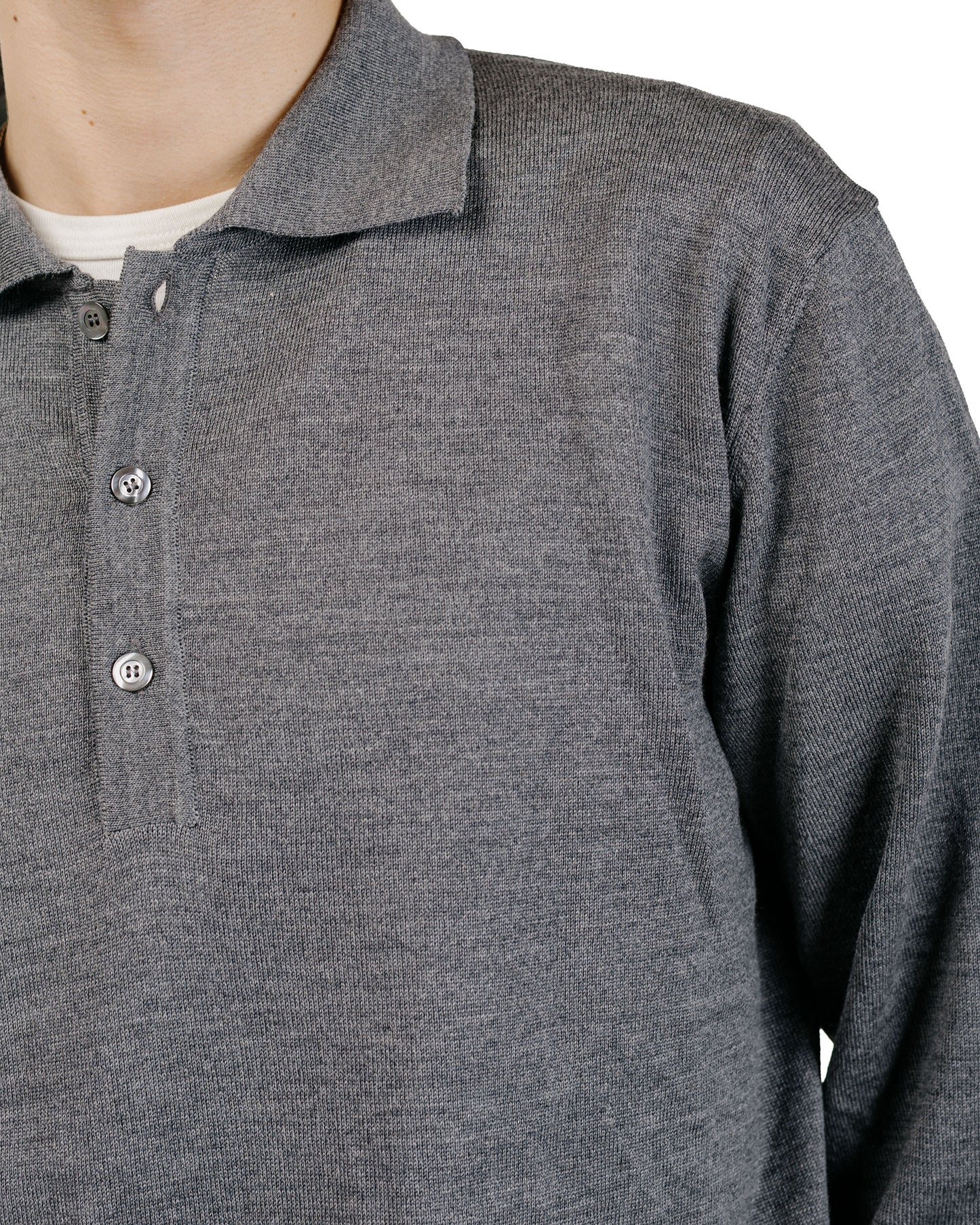 Another Aspect Another Polo Shirt 2.0 Grey Melange