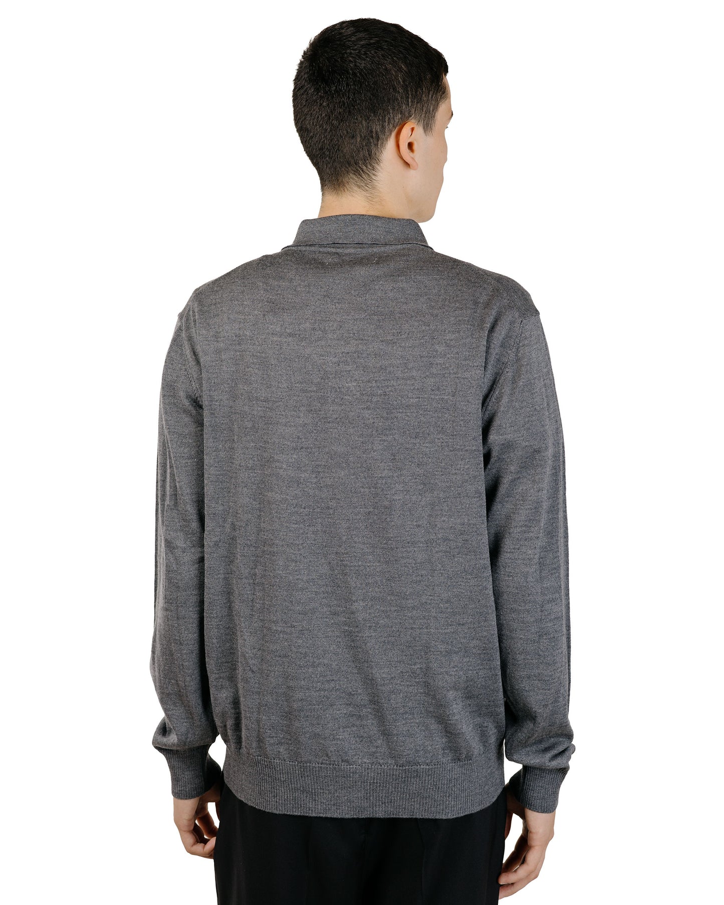 Another Aspect Another Polo Shirt 2.0 Grey Melange