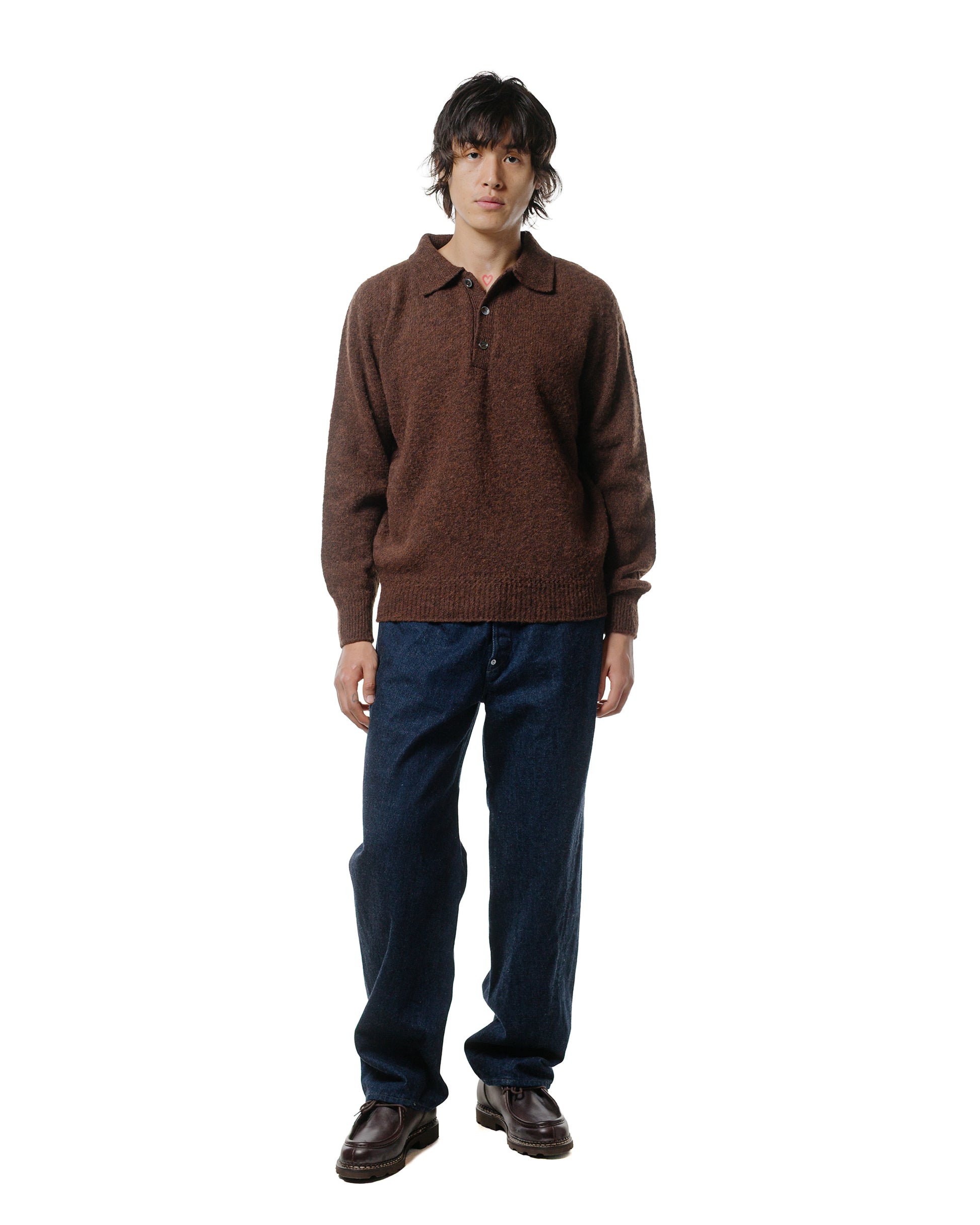 lost & found Another Aspect Another Aspect Another Polo Shirt 4.0 Burnt Brown