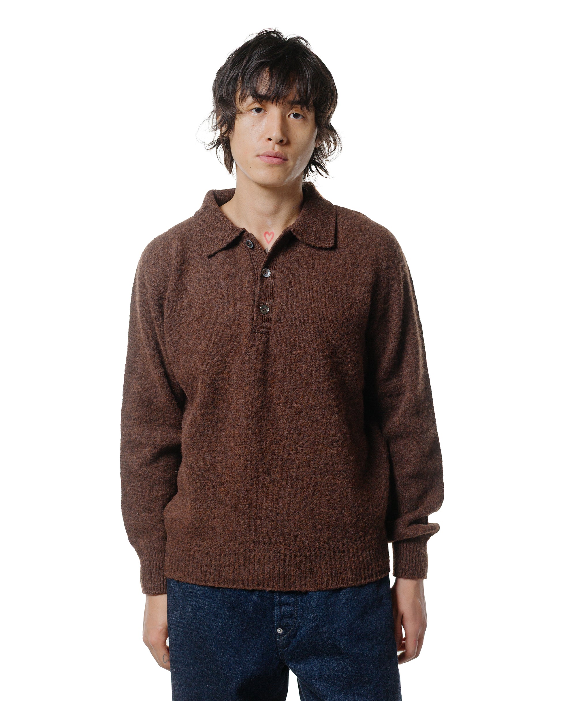 lost & found Another Aspect Another Aspect Another Polo Shirt 4.0 Burnt Brown