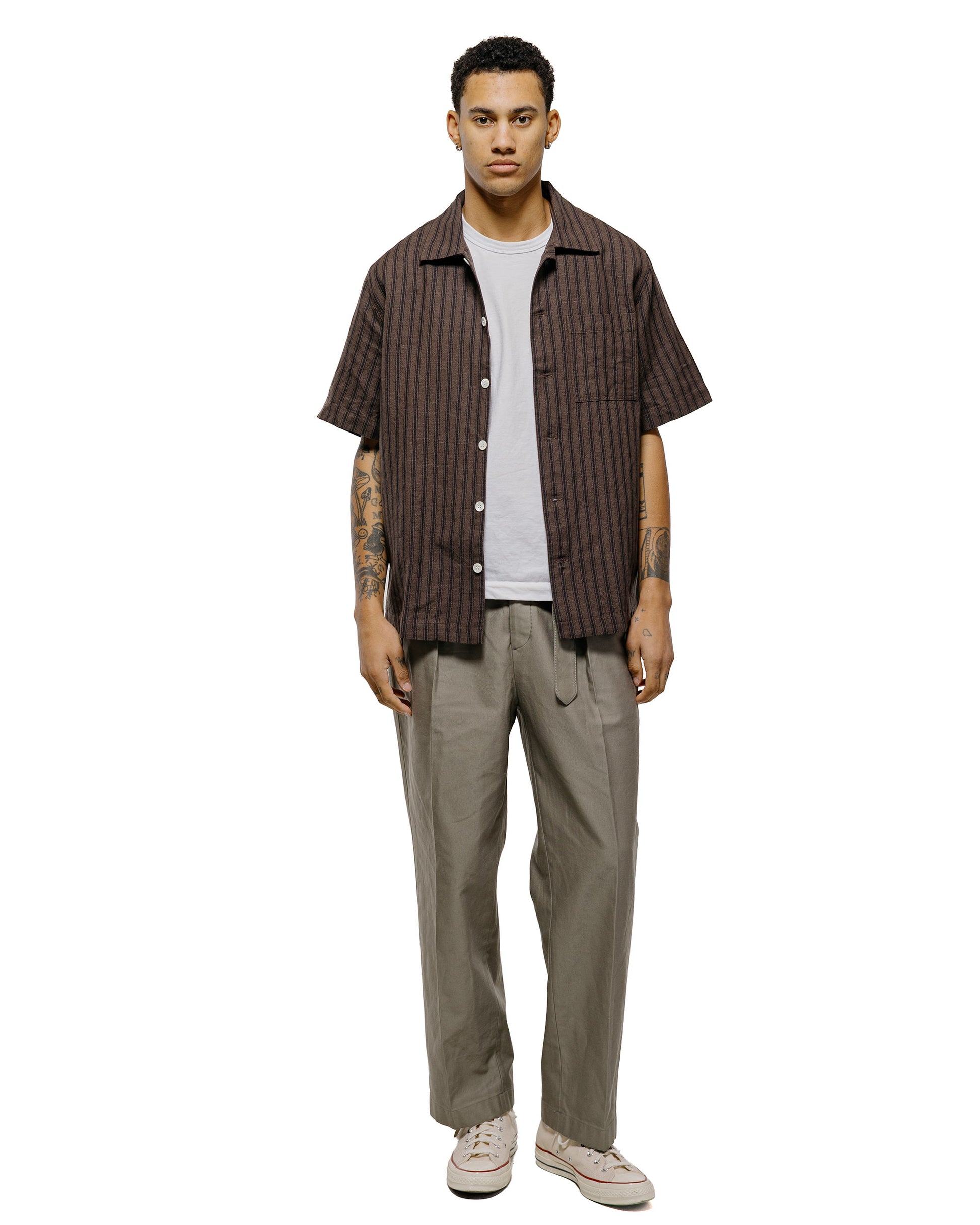 lost & found Another Aspect Another Aspect Another Shirt 2.0 Brown Stripe
