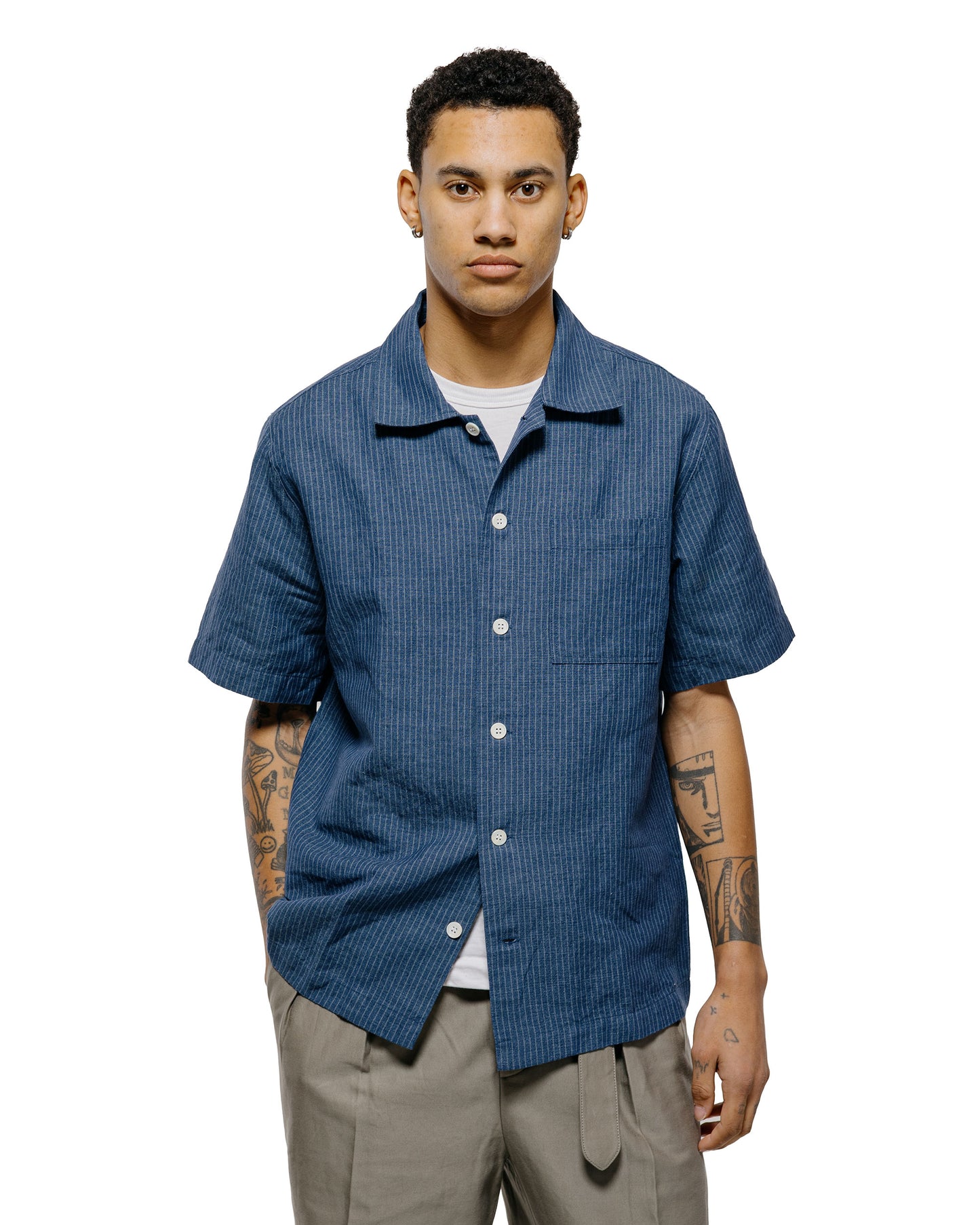 lost & found Another Aspect Another Aspect Another Shirt 2.0 Indigo Stripe