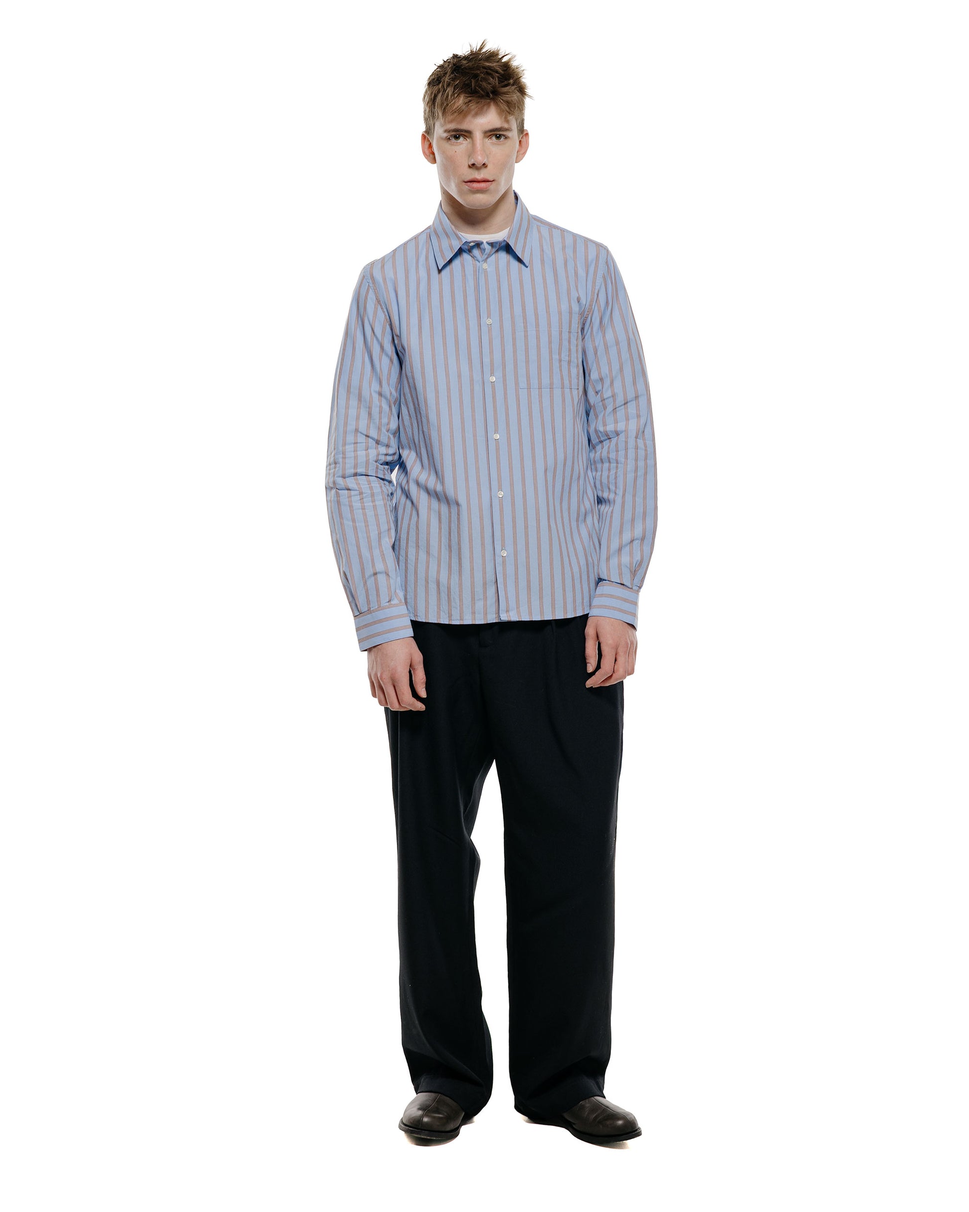 lost & found Another Aspect Another Aspect Another Shirt 3.0 Blue/Brown Stripe