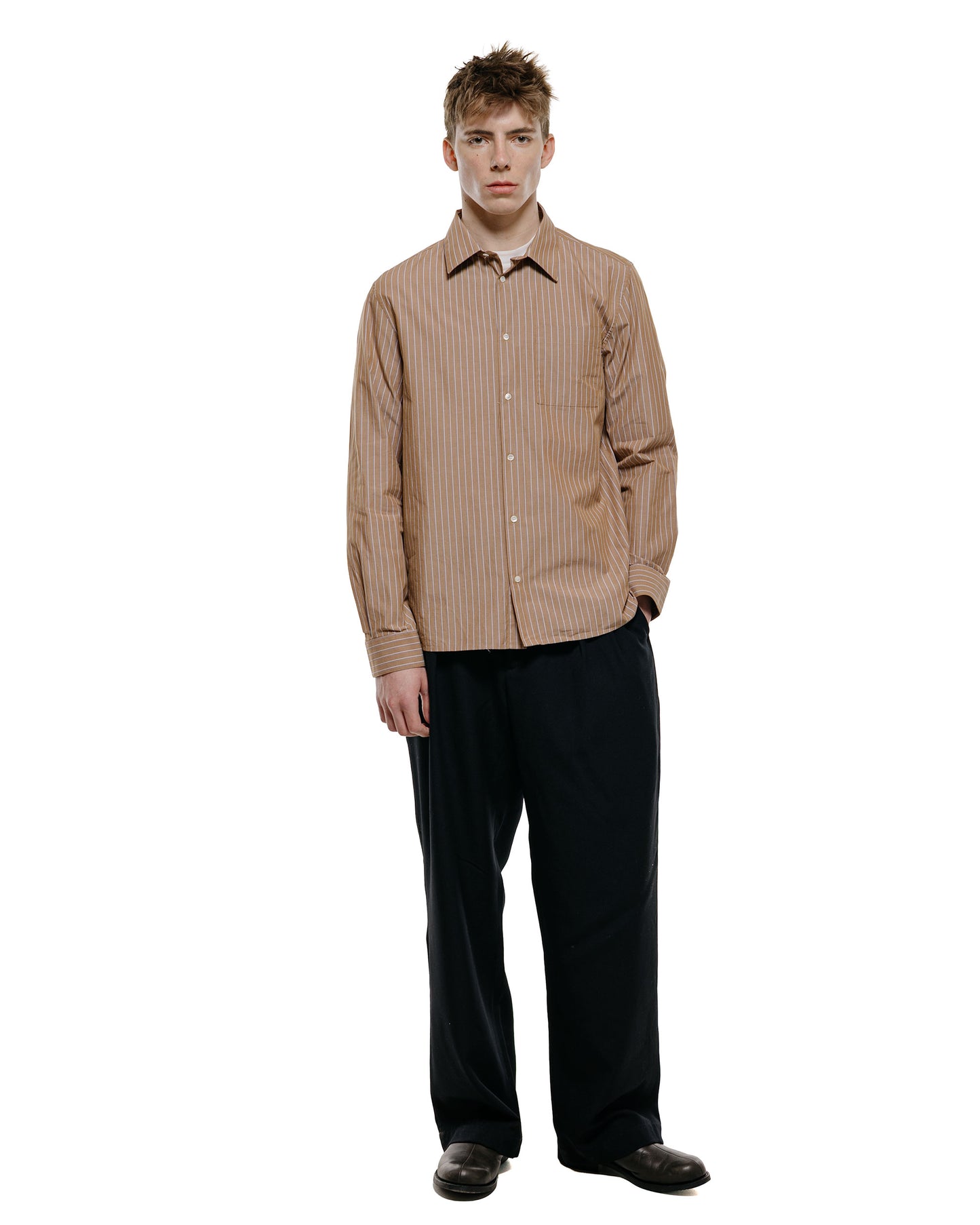 lost & found Another Aspect Another Aspect Another Shirt 3.0 Brown/White Stripe