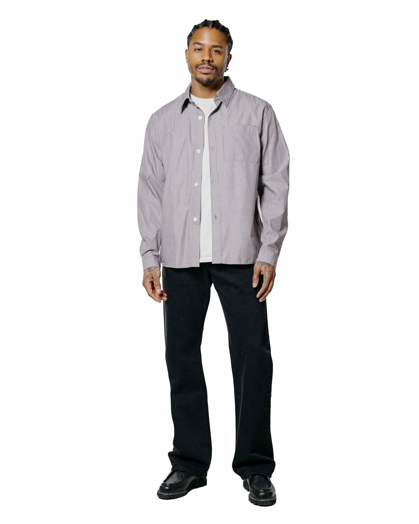 lost & found Another Aspect Another Aspect Another Shirt 4.0 Grey/White Stripe