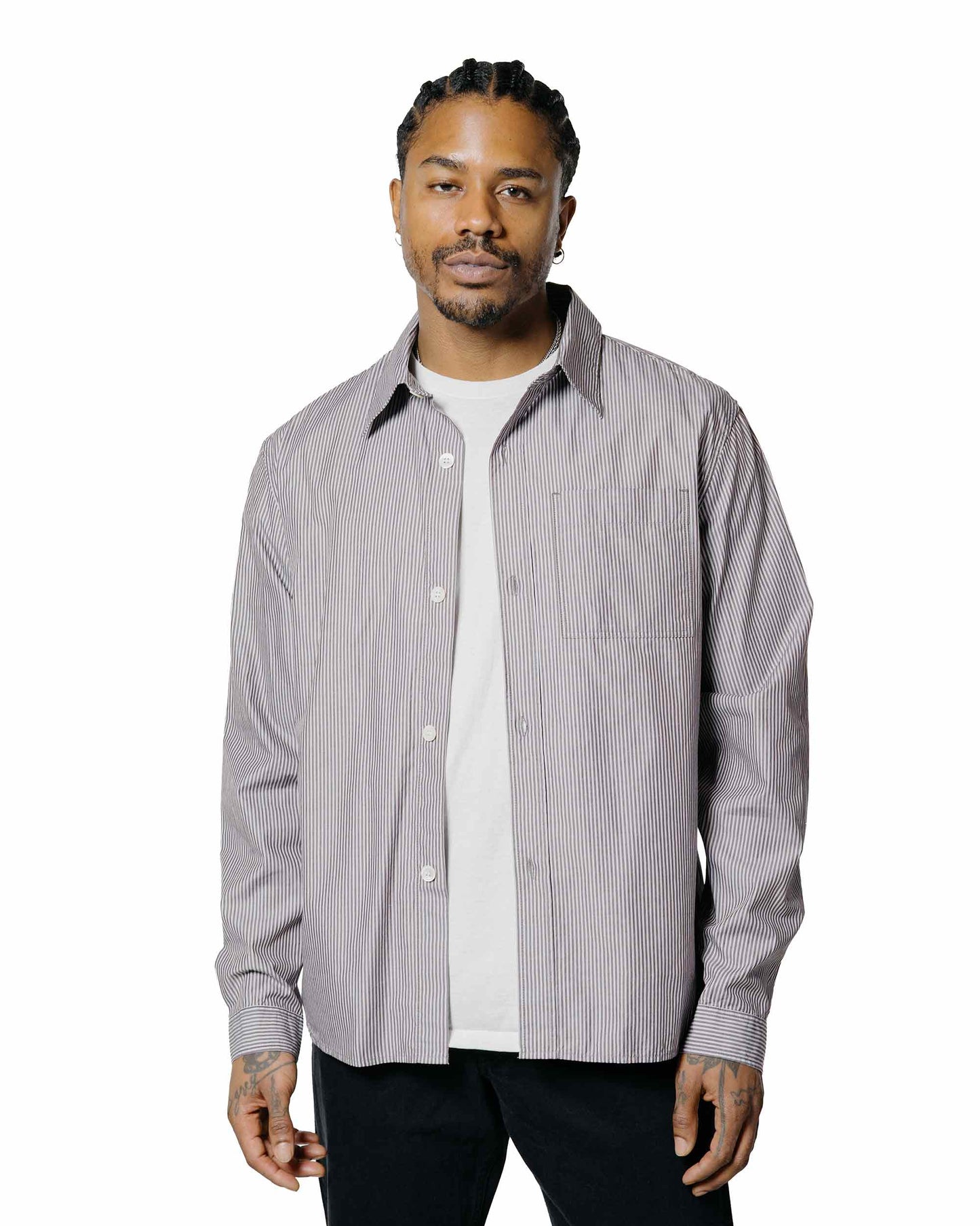 lost & found Another Aspect Another Aspect Another Shirt 4.0 Grey/White Stripe
