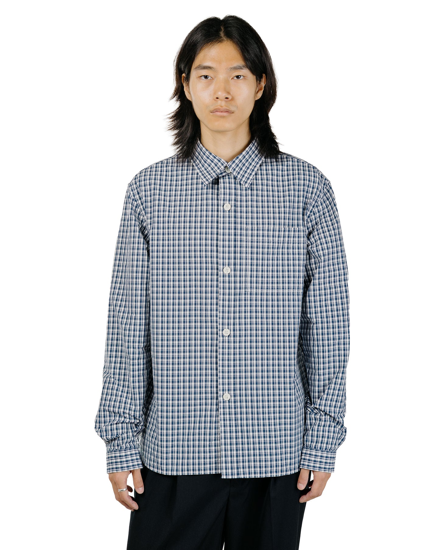 Another Aspect Lost & Found Another Shirt 4.0 Blue Check