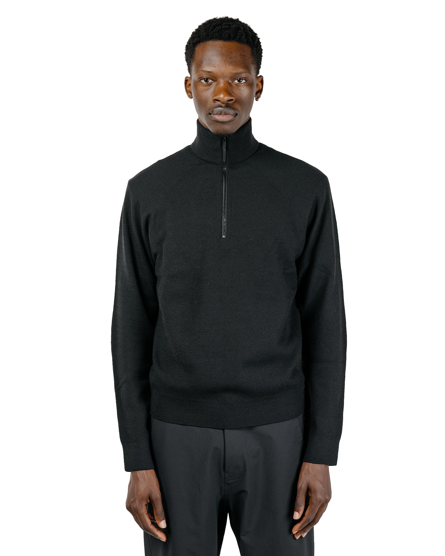 Arc'teryx Veilance Conic Wool Half Zip Neck Black