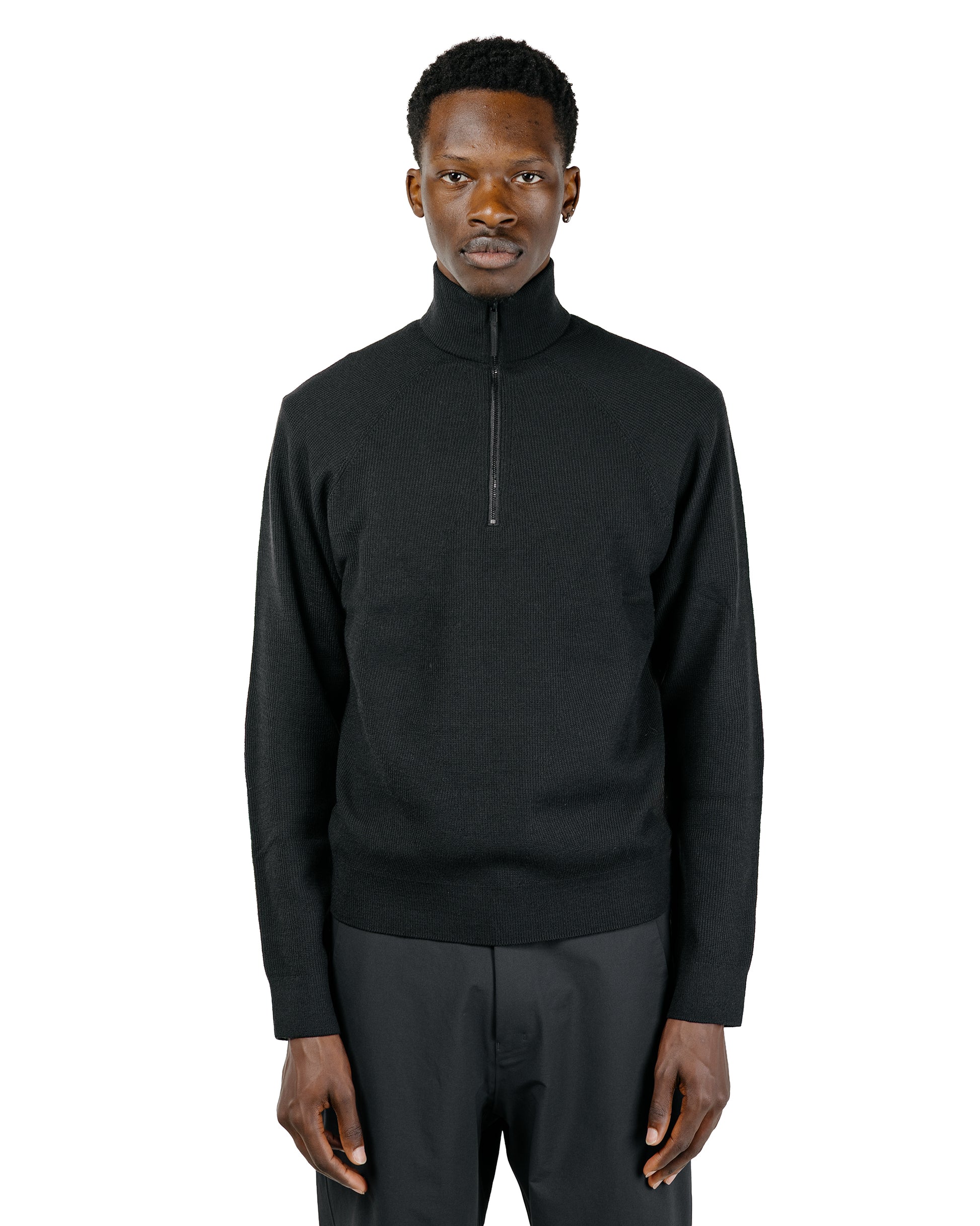 Arc'teryx Veilance Conic Wool Half Zip Neck Black