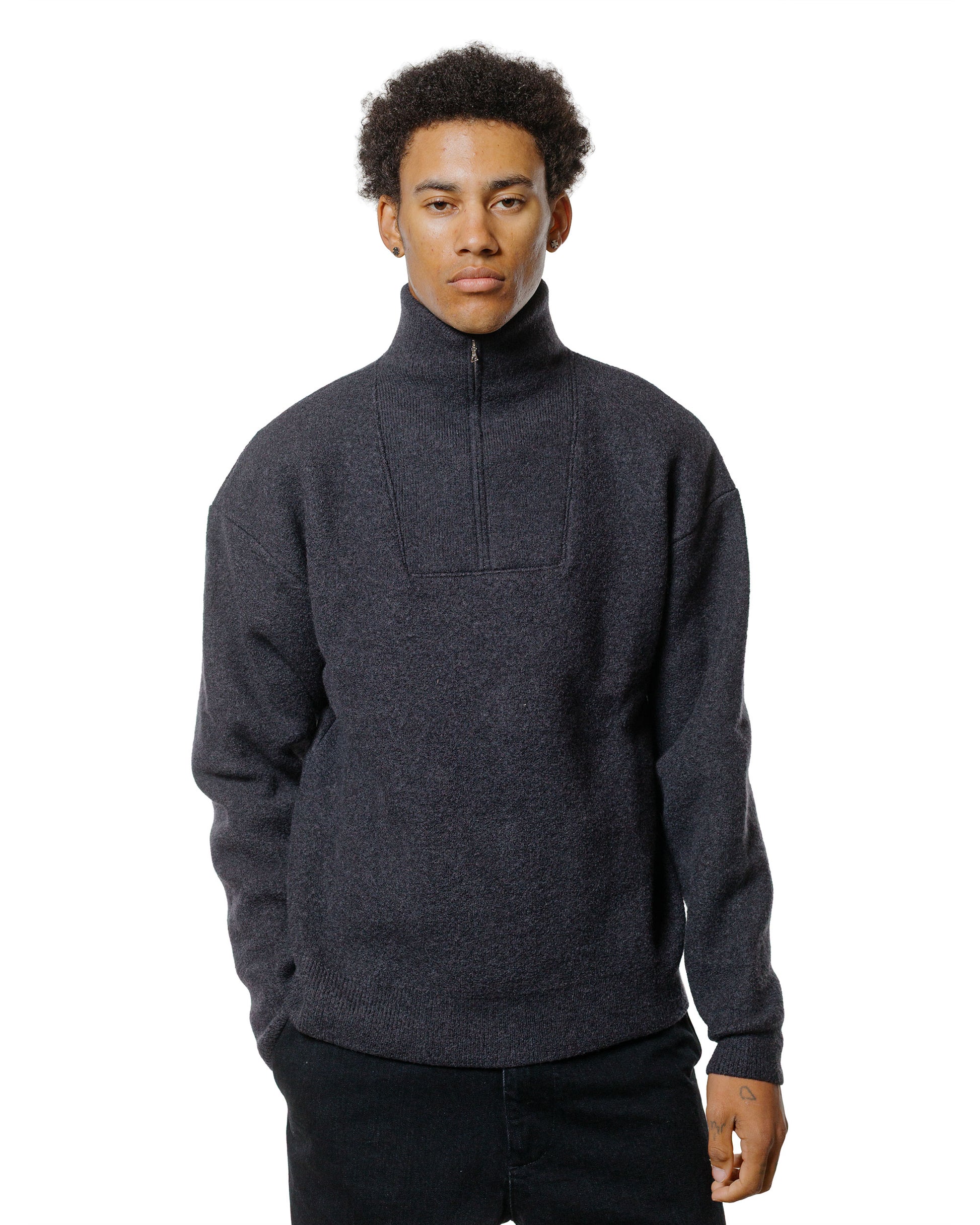 lost & found Arpenteur Arpenteur Cam Felted Wool Charcoal