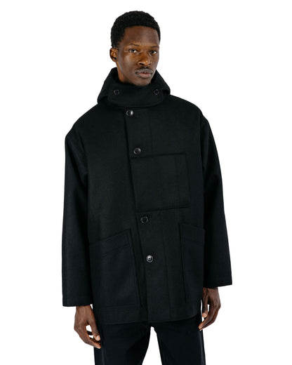 Arpenteur Lost & Found Kabig Wool Melton Black