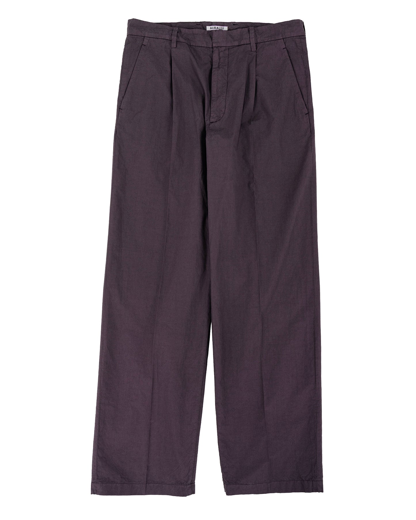 lost & found Auralee Auralee Garment Dyed Finx Shuttle Weather One-Tuck Slacks Dark Brown