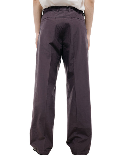lost & found Auralee Auralee Garment Dyed Finx Shuttle Weather One-Tuck Slacks Dark Brown