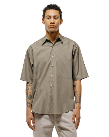 lost & found Auralee Auralee Washed Finx Twill Big Half Sleeved Shirt Olive
