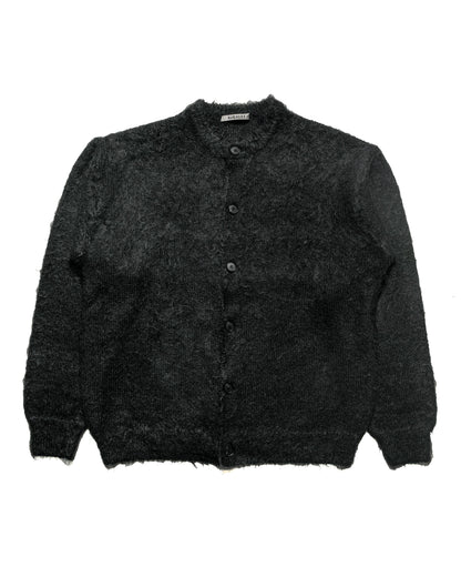 lost & found Auralee Auralee Brushed Super Kid Mohair Knit Cardigan Ink Black