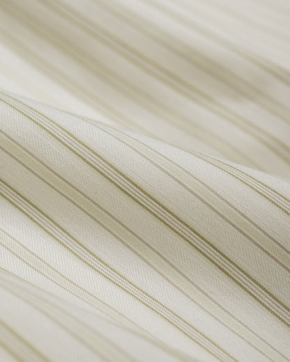 lost & found Auralee Auralee Cotton Silk Stripe Shirt Ivory Stripe