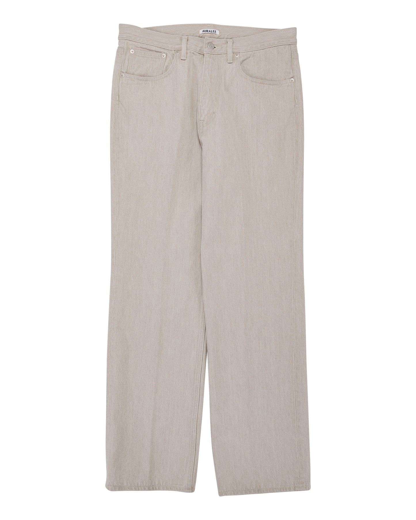 lost & found Auralee Auralee Faded Hard Twist Denim 5P Pants Light Gray