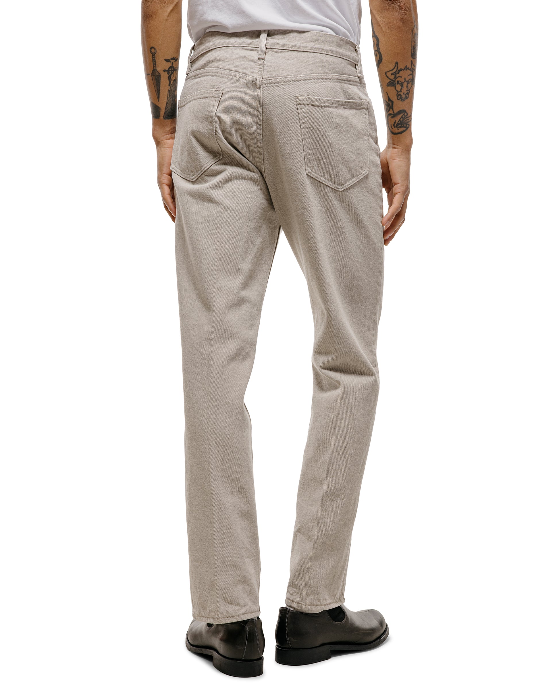 lost & found Auralee Auralee Faded Hard Twist Denim 5P Pants Light Gray
