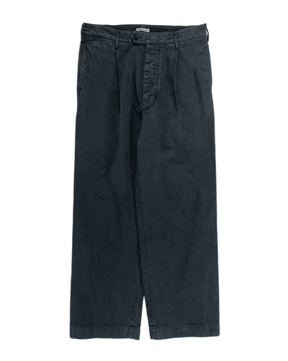 lost & found Auralee Auralee Garment Dyed Finx Chino One-Tuck Pants Black