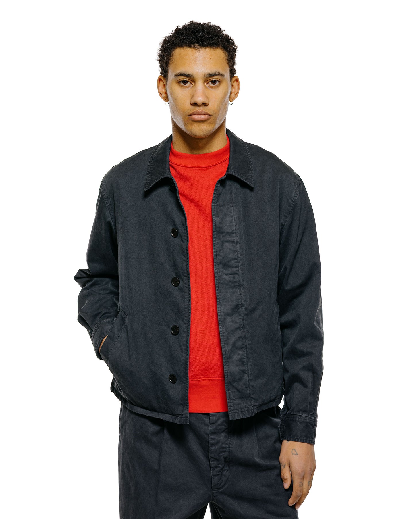 lost & found Auralee Auralee Garment Dyed Finx Light Chino Blouson Black