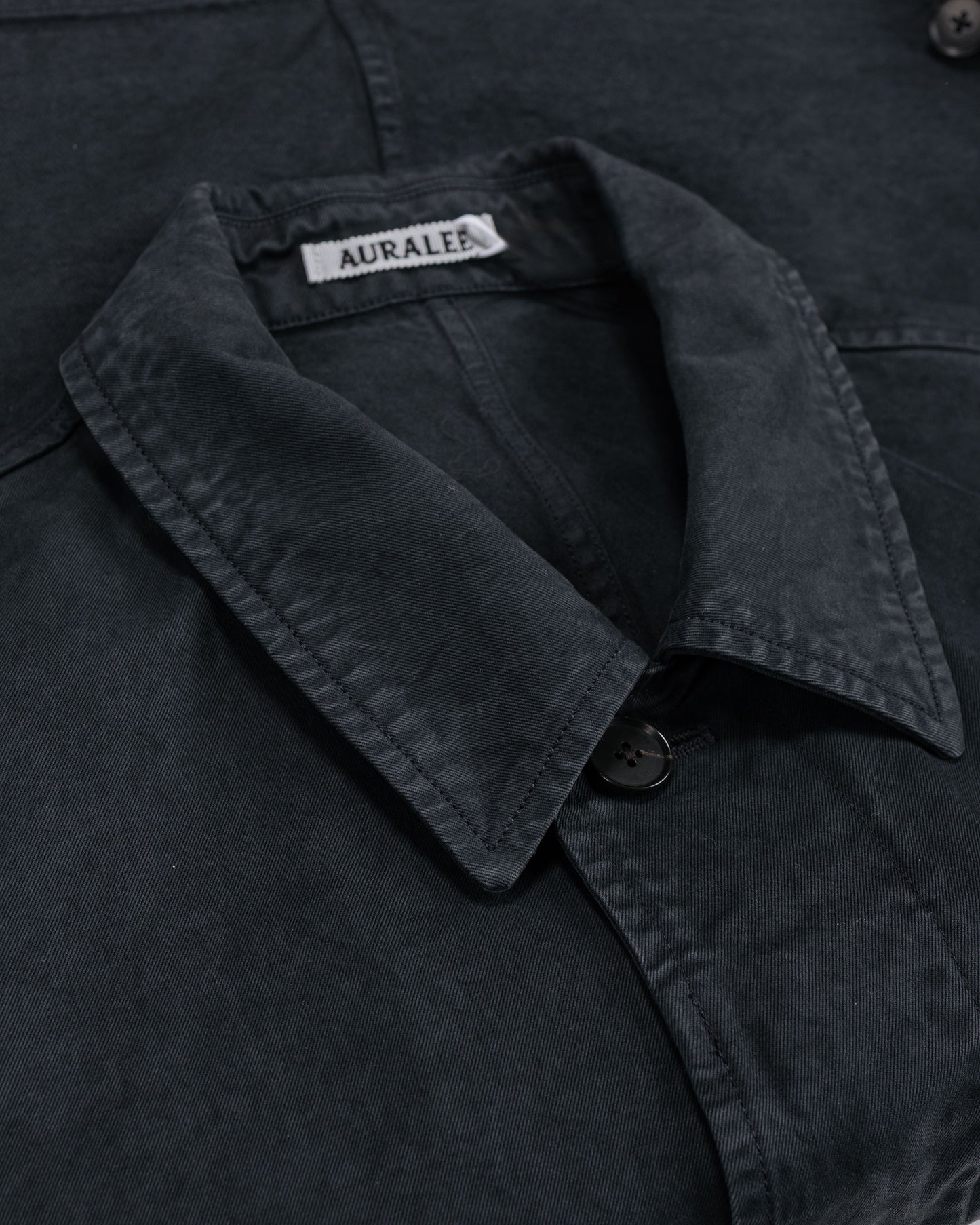 lost & found Auralee Auralee Garment Dyed Finx Light Chino Blouson Black