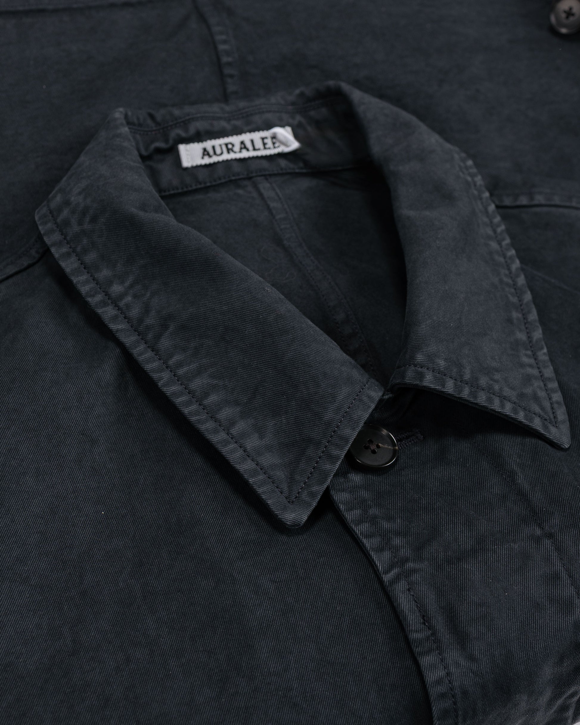 lost & found Auralee Auralee Garment Dyed Finx Light Chino Blouson Black
