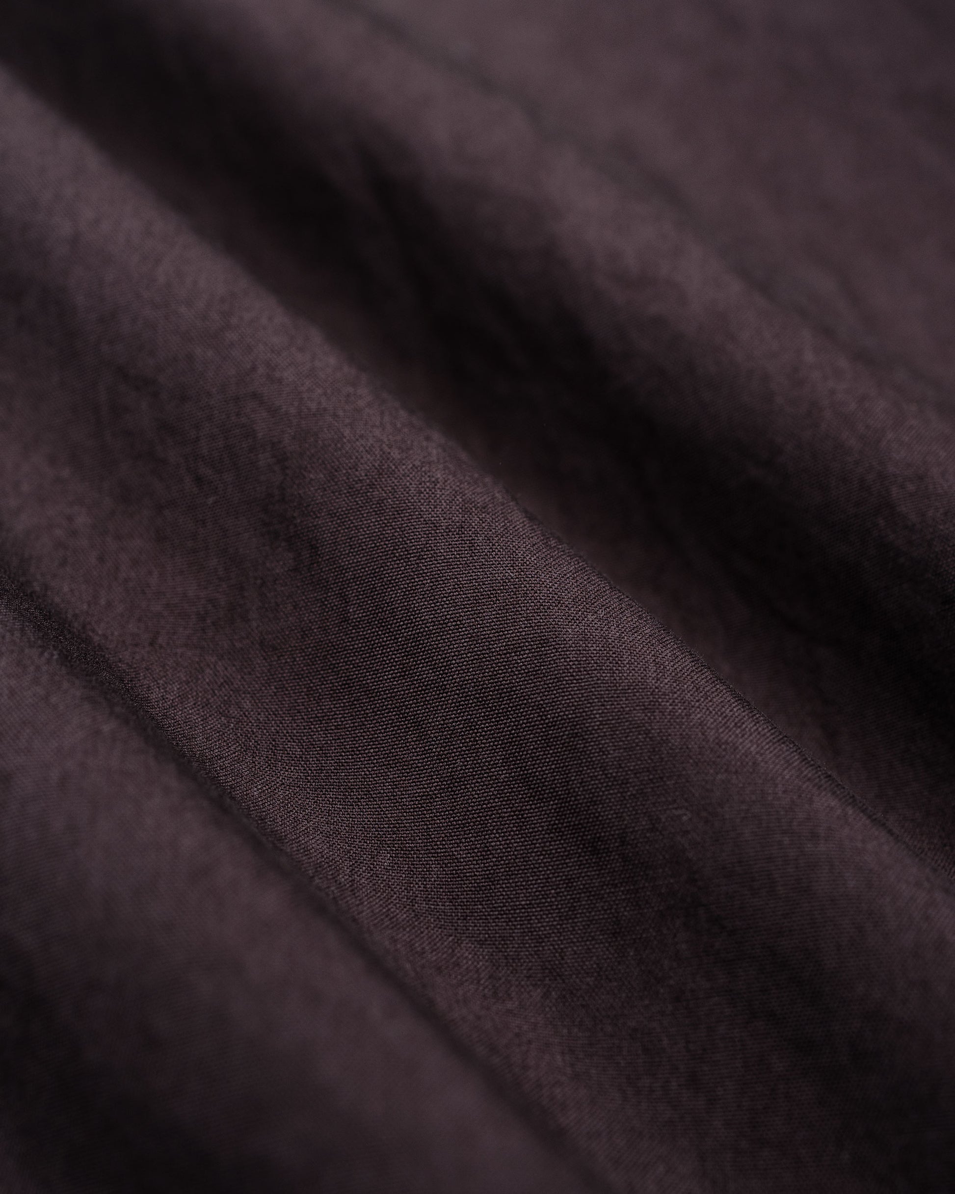 lost & found Auralee Auralee Garment Dyed Finx Shuttle Weather Shirt Dark Brown