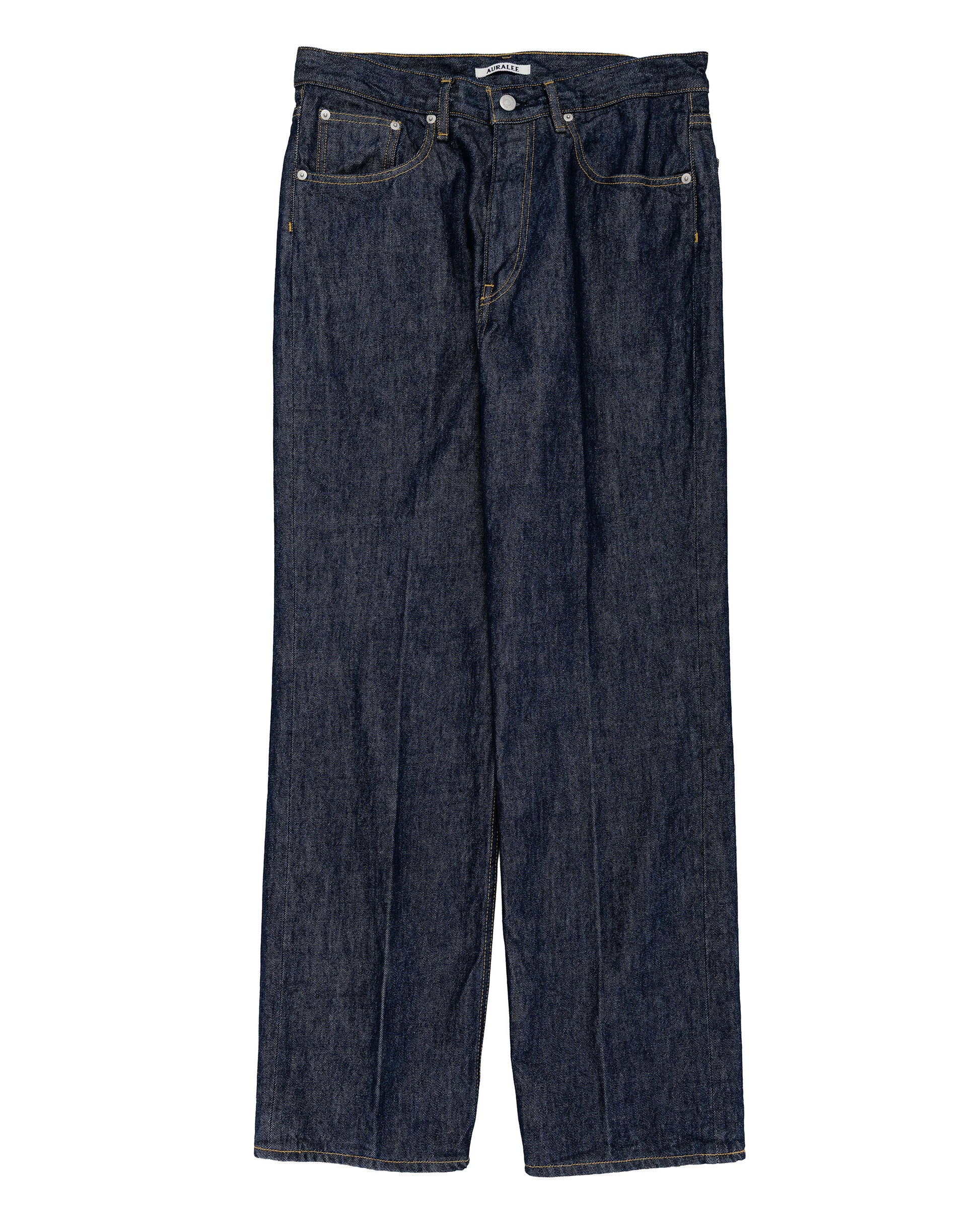 Auralee Hard Twist Denim 5P Pants Indigo