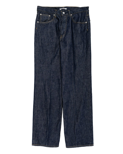 Auralee Hard Twist Denim 5P Pants Indigo