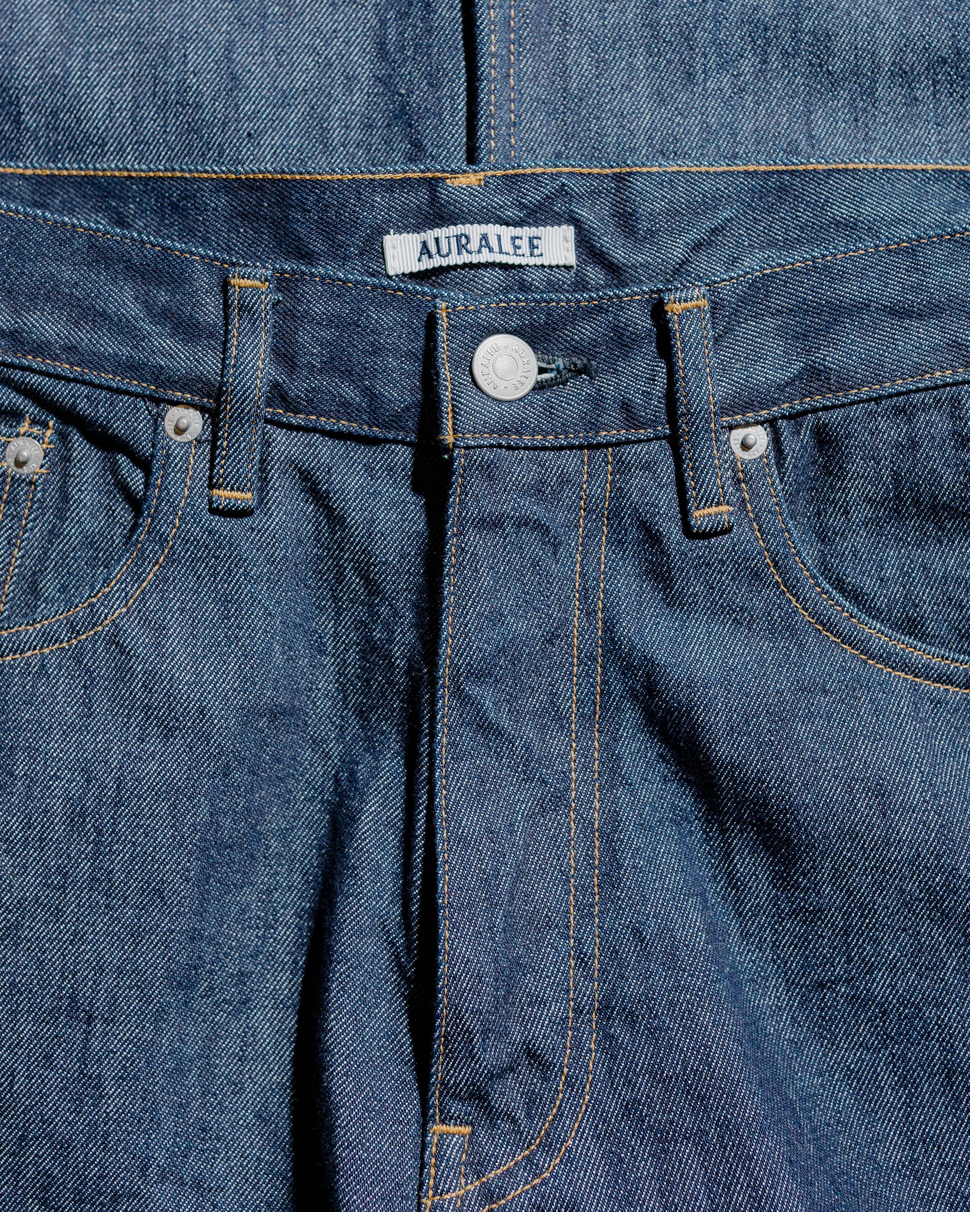 lost & found Auralee Auralee Hard Twist Denim 5P Pants Indigo