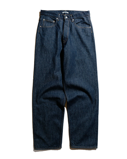 lost & found Auralee Auralee Hard Twist Denim Wide Pants Indigo