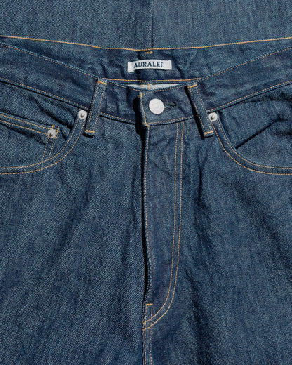 lost & found Auralee Auralee Hard Twist Denim Wide Pants Indigo