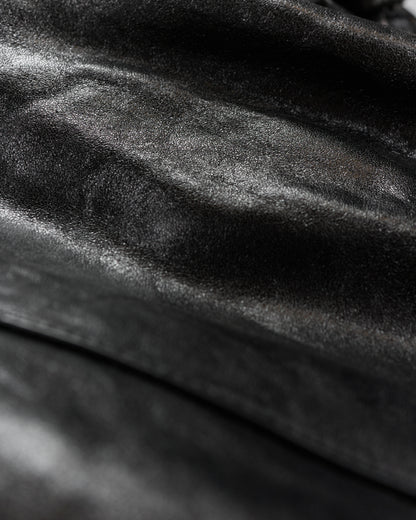 lost & found Auralee Auralee Lamb Leather Zip Blouson Black