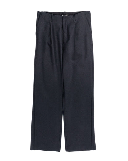 lost & found Auralee Auralee Light Melton One-Tuck Slacks Dark Charcoal