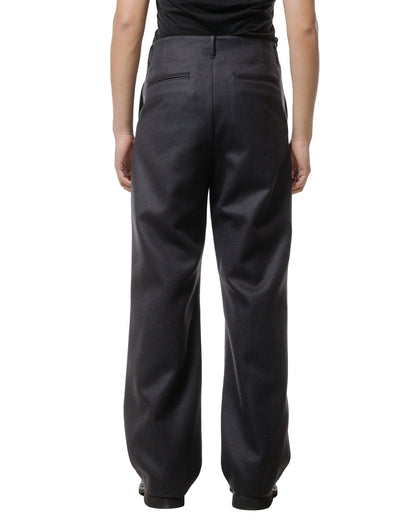 lost & found Auralee Auralee Light Melton One-Tuck Slacks Dark Charcoal
