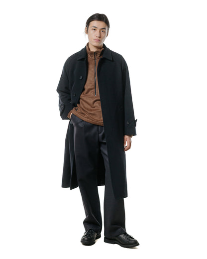 lost & found Auralee Auralee Light Melton One-Tuck Slacks Dark Charcoal