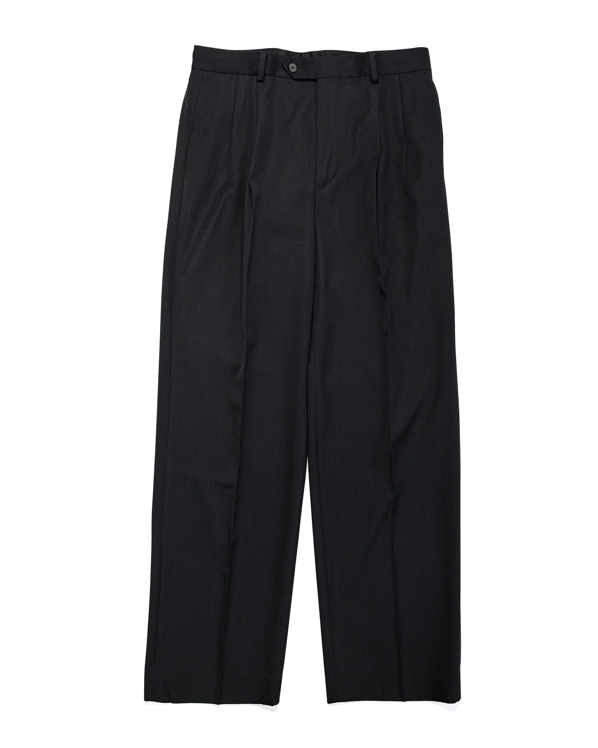 lost & found Auralee Auralee Light Wool Max Gabardine Two-Tuck Slacks Top Black