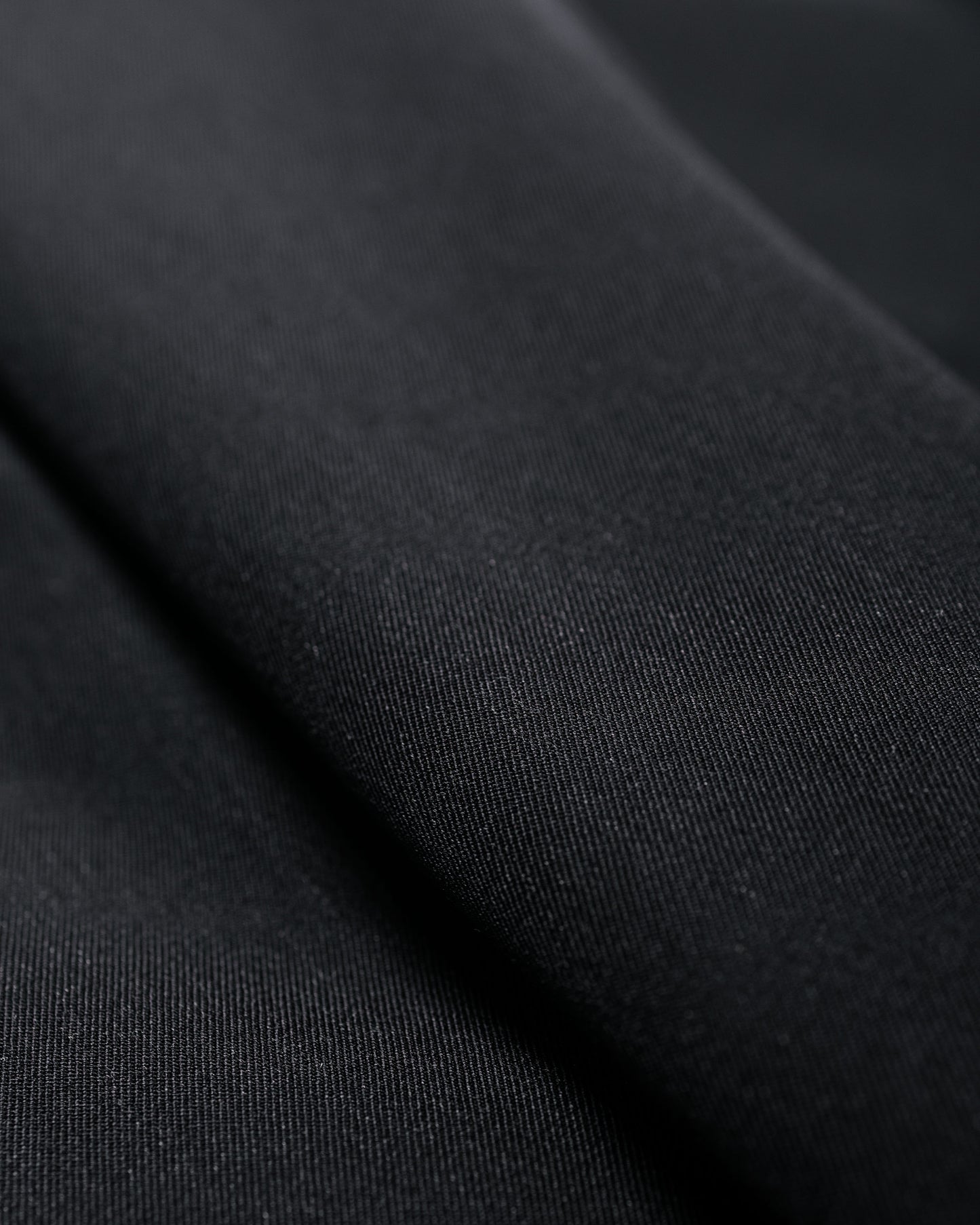 Auralee Light Wool Max Gabardine Two-Tuck Slacks Top Black