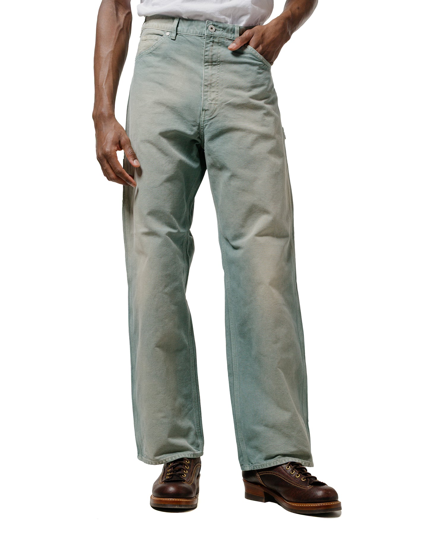 lost & found Auralee Auralee Organic Cotton Duck Pants Ash Green