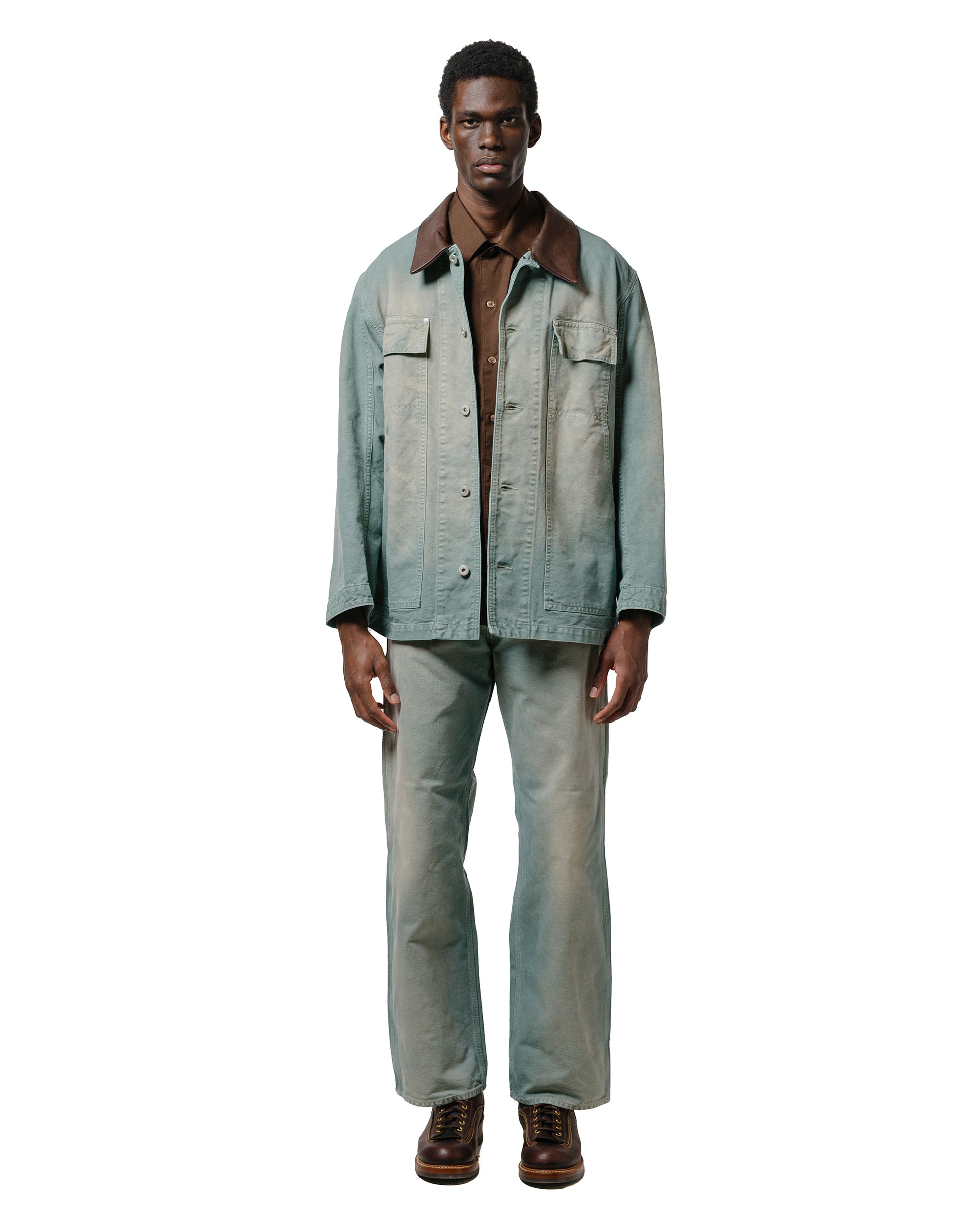 lost & found Auralee Auralee Organic Cotton Duck Pants Ash Green